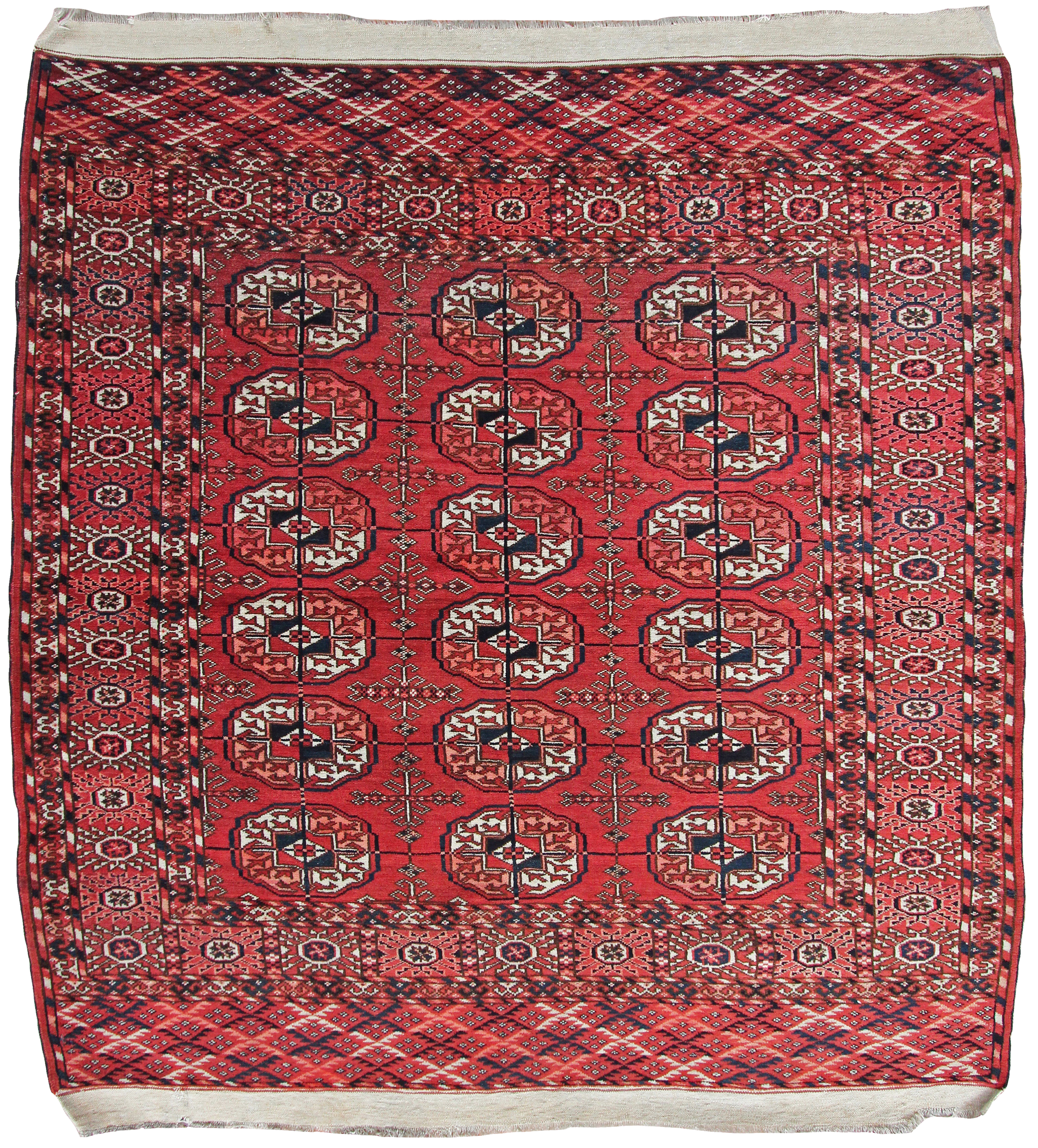 Antique Tekke Wedding rug - Farnham Antique Carpets